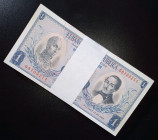 Colombia 100 Pieces. 1 Pesos 1963 AU/UNC with Security. Rare