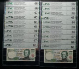 Venezuela 20 Pieces. 2000 Bolivares 1998 P#77c All PMG Graded