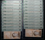 Venezuela 20 Pieces. 50.000 Bolivares 2019 P#111a LOW NUMBERS 3 Digits All PMG Graded