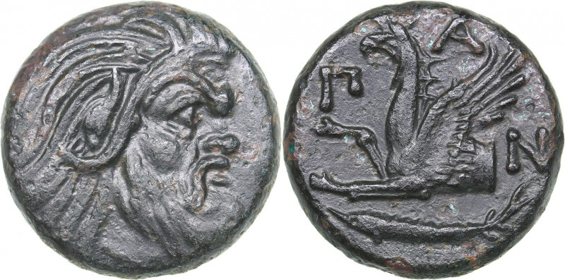 Bosporus Kingdom, Pantikapaion Æ tetrachalcon (Circa 345-310 BC)
7.06 g. 20mm. X...