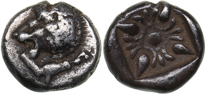Ionia - Miletos AR Diobol - (circa 520-450 BC)
1.07 g. 9mm. VF-/XF Forepart of r...
