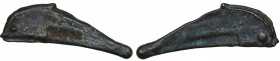 Thrace, Skythia, Olbia Cast Æ Dolphin (Circa 480-425 BC)
2.19 g. 33mm. XF