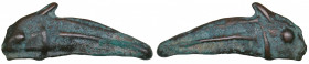 Thrace, Skythia, Olbia Cast Æ Dolphin (Circa 480-425 BC)
2.67 g. 30mm. XF