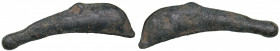 Thrace, Skythia, Olbia Cast Æ Dolphin - 1/25 obol (Circa 450-425 BC)
1.45 g. 28mm. F