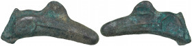 Thrace, Skythia, Olbia Cast Æ Dolphin - 1/25 obol (Circa 450-425 BC)
3.20 g. 30mm. VF