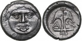 Thrace - Apollonia Pontica AR Drachm (circa 450-390 BC)
2.75 g. 13mm. VF