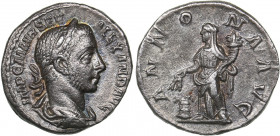 Roman Empire Denar - Severus Alexander (222-235 AD)
3.42 g. 18mm. XF/XF MP CM AVR SEV ALEXAND AVG / ANNONA AVG