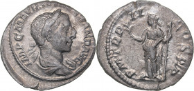 Roman Empire Denarius - Severus Alexander (222-235 AD)
2.47 g. 20mm. XF/AU Mint luster. IMP C M AVR SEV ALEXAND AVG, Bust of the Emperor in a laurel ...
