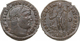 Roman Empire Æ follis - Constantine I (307-337 AD)
3.39 g. 22mm. VF/VF IMP C FL VAL CONSTANTINVS P F AVG, Bust of emperor righ/ IOVI CONSERVATORI AVGG...