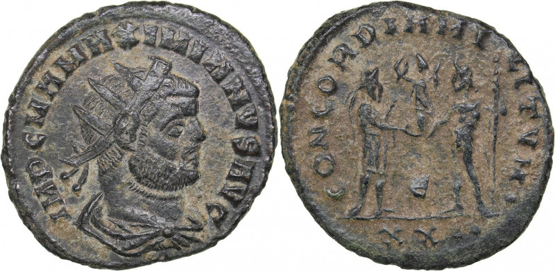 Roman Empire Radiate Æ follis - Maximianus Herculius (286-305 AD)
3.17 g. 22mm. ...