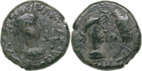 Bosporus Kingdom, Pantikapaion Æ Stater (318/319-336/337 AD)
7.27 g. 19mm. F/F Rheskouporis V., 318/319-336/337 AD. ΒΑCΙΛΕωC ΡΗCΚΟΥΠΟΡΙC. Bust of the ...
