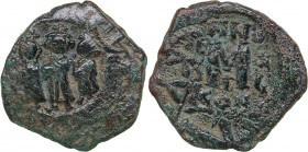 Byzantine - Constantinople Æ Follis - Heraclius (610-641 AD)
6.21 g. 25mm. F/F