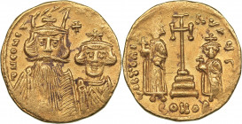Byzantine - Constantinople AV Solidus - Constans II Pogonatus (641-668 AD)
4.50 g. 18mm. AU/XF Mint luster. Sear 964.