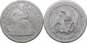 USA 1/2 dollars 1859 O
12.01 g. F/VF- KM# A68.