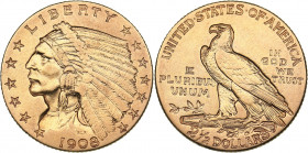 USA 2 1/2 dollars 1908
4.17 g. VF/VF