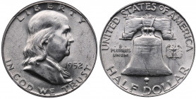 USA 1/2 dollars 1952 D - NGC AU 58
Mint luster.