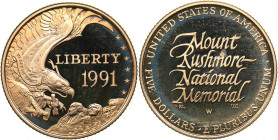 USA 5 dollars 1991
8.34 g. PROOF