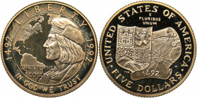 USA 5 dollars 1992
8.36 g. PROOF
