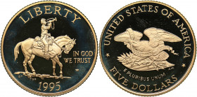 USA 5 dollars 1995
8.39 g. PROOF