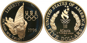 USA 5 dollars 1996 - Olympics
8.37 g. PROOF