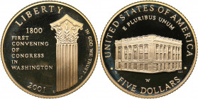 USA 5 dollars 2001
8.35 g. PROOF