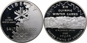 USA 1 dollar 2002 - Olympics Salt Lake 2002
27.31 g. PROOF