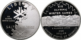 USA 1 dollar 2002 - Olympics Salt Lake 2002
27.50 g. PROOF