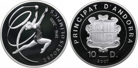 Andorra 10 dinar 2007 - Olympics Beijing 2008
28.34 g. PROOF