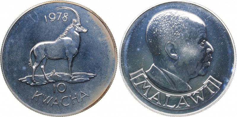 Malawi 10 kwacha 1978 - Conservation
35.45 g. UNC/UNC Certificate.