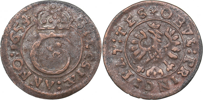 Poland - Silesia obol 1654
0.39 g. VF/VF