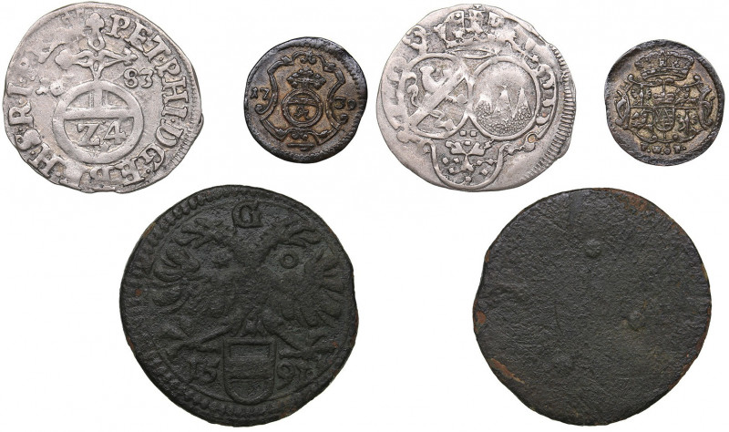 Germany coins (3)
1591, 1683, 1739.