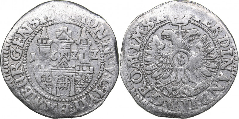 Germany - Hamburg 1/4 reichstaler 1622
7.29 g. VF/VF