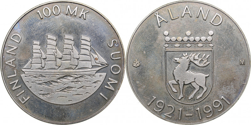 Finland 100 markkaa 1991
24.29 g. UNC/UNC