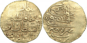 Islamic Coins, Ottoman, Ahmad III, gold ashrafi, Misr 1115 (AH 1115-1143 / AD 1703-1730)
3.39 g. 21mm. AU/AU