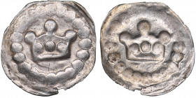 Reval - Denmark pfennig (crown bracteate) Anonymous (1265-1332)
Duchy of Estonia 1291-1346. 0.12 g. AU Haljak# -.