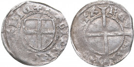 Reval schilling ND - Gisbrecht von Ruttenberg (1424-1433)
Livonian order. 1.38 g. VF/VF Haljak# 65. LIVANIE