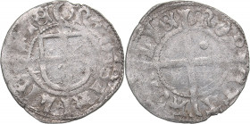Reval schilling ND - Wolter von Plettenberg (1494-1535)
Livonian order. 0.98 g. F/F Haljak# 105a 2R. Very rare!