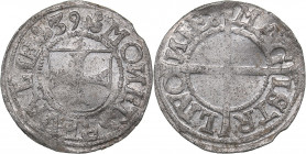 Reval Schilling 1539 - Hermann Brüggenei-Hasenkamp (1535-1549)
1.11 g. XF/XF Mint luster. Haljak# 145a. The Livonian Order.