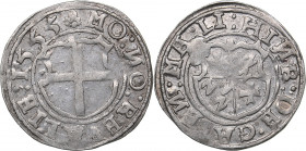 Reval Ferding 1555 - Heinrich von Galen (1551-1557)
Livonian order. 2.39 g. XF/XF+ Mint luster. Haljak# 163b.