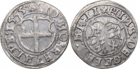 Reval Ferding 1555 - Heinrich von Galen (1551-1557)
Livonian order. 2.69 g. XF/XF- Mint luster. Haljak# 163a.