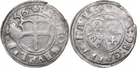 Reval Ferding 1556 - Heinrich von Galen (1551-1557)
Livonian order. 2.53 g. VF/XF Mint luster. Haljak# -