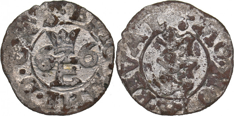 Reval - Sweden schilling 1566 - Erik XIV (1560-1568)
0.79 g. VF/VF Haljak# 1186a...