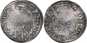 Dorpat ferding 1521? - Johannes V Blankenfeld (1518-1527)
Livonia. The Bishopric of Dorpat. 2.64 g. XF-/VF Similar to Haljak# 596 7R (var). Extremely ...
