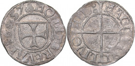 Riga schilling 1537 - Hermann Brüggenei-Hasenkamp (1535-1549)
Livonian order. 1.07 g. XF/XF Haljak# 142b.