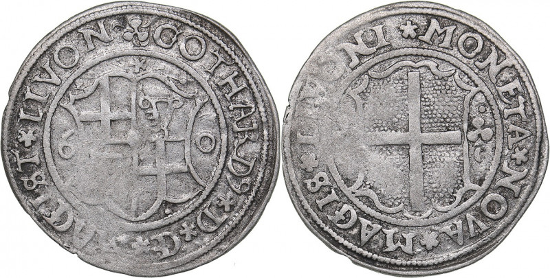 Riga Ferding 1560 - Gotthard Kettler (1559-1562)
Livonian order. 2.52 g. VF/VF H...