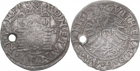 Riga (Koknese) 2 schillings 1563 - Wilhelm Markgraf von Brandenburg (1539-1563)
The Archbishopric of Riga. 1.41 g. VF+/VF+ The hole. Haljak# 820 4R. E...