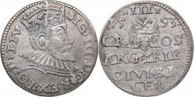Riga 3 grosz 1593 - Sigismund III (1587-1632)
2.22 g. VF+/XF+ In the Name of the Rulers of Poland-Lithuania in Riga. Iger R.93.1.b. Haljak# 1029.