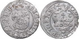 Riga - Poland solidus 1594 - Sigismund III (1587-1632)
1.00 g. AU/AU Mint luster. Haljak# 1061.