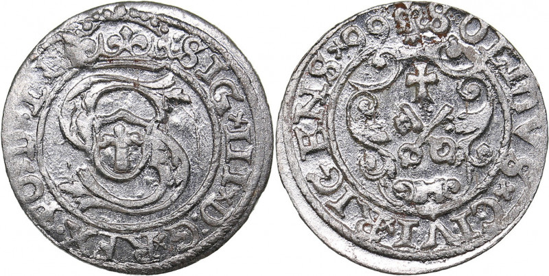 Riga - Poland solidus 1599 - Sigismund III (1587-1632)
1.11 g. UNC/UNC Mint lust...