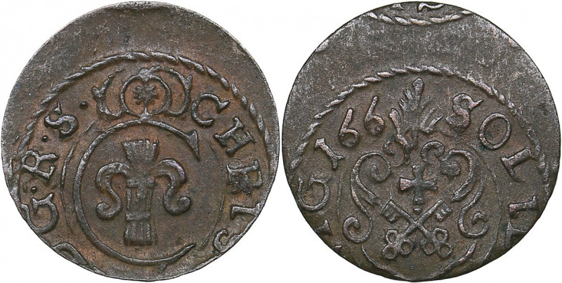 Riga - Sweden solidus 166 - Forgerie
0.50 g. VF/VF Suczawa